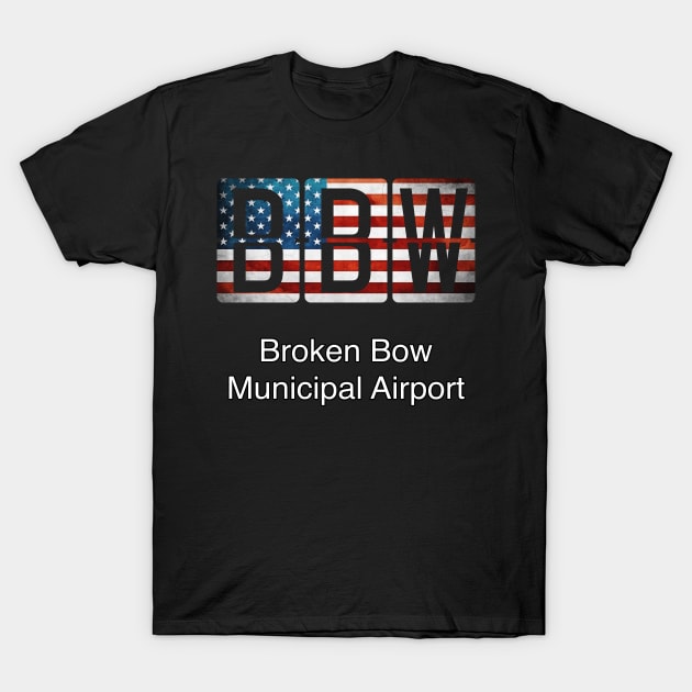 BBW Broken Bow Municipal Airport T-Shirt by Storeology